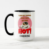 Personalisierte Kaffee-Zitat-Tasse Tasse (Links)