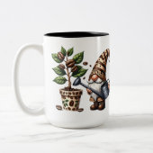 Personalisierte Kaffeegenuss Pflanze Geschenk Zweifarbige Tasse (Links)