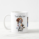 Personalisierte Kaffeetasse mit Beagle-Foto und Gr (Links)