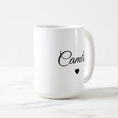 Personalisierte Kaffeetasse mit individuellem Name (VorderseiteRechts)