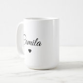Personalisierte Kaffeetasse mit individuellem Name (Vorderseite Links)