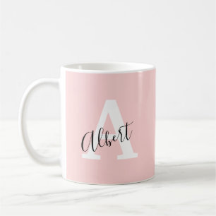 Personalisierte Kaffeetasse mit schicken rosafarbe