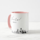 Personalisierte Kaffeetasse St. Augustine Hochzeit (Vorderseite Links)