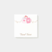 Personalisierte Kaffeetaste Post-it Klebezettel (Vorderseite)