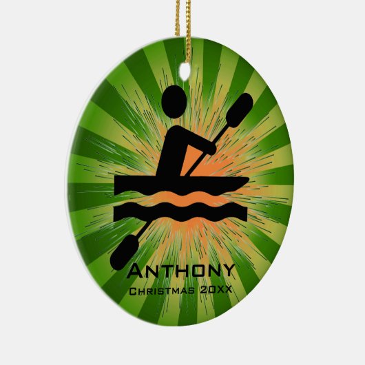 Personalisierte Kajakschmuck Keramikornament (Rechts)