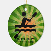 Personalisierte Kajakschmuck Keramikornament (Links)