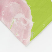 Personalisierte Kaktus grün Fleecedecke (Ecke)