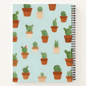 Personalisierte Kaktus mit Terracotta Pots Notizblock (Rückseite)