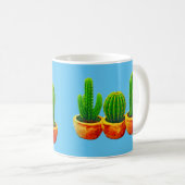 Personalisierte Kaktus-Mutter-Kaffeetasse Kaffeetasse (VorderseiteRechts)