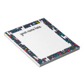 Personalisierte Kaktus und Alpaca Notepad Notizblock (angewinkelt)