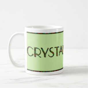 Personalisierte Kaleidoskop-Namen-Tasse - Kristall Kaffeetasse