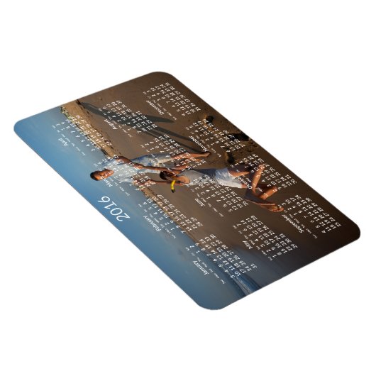 Personalisierte Kalender 2016 große flexible Magne Magnet (Rechte Seite)