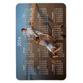 Personalisierte Kalender 2016 große flexible Magne Magnet (Vertikal)