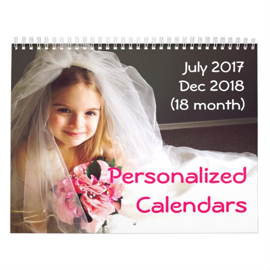 Personalisierte Kalender 2017-2018 18 Monatskalend (Titelbild)