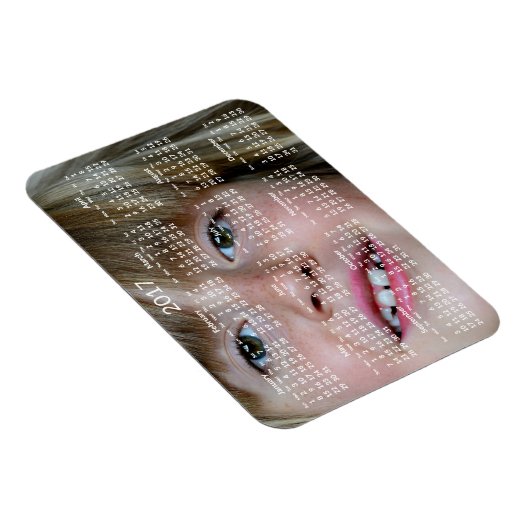 Personalisierte Kalender 2017 Flexible Magnet (Rechte Seite)