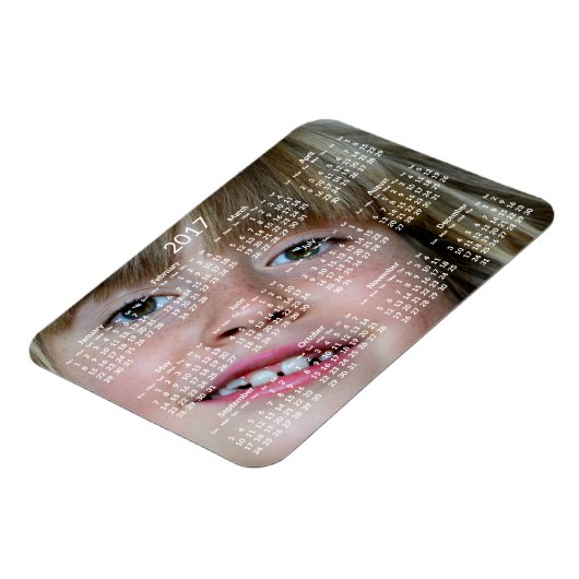 Personalisierte Kalender 2017 Flexible Magnet (Linke Seite)