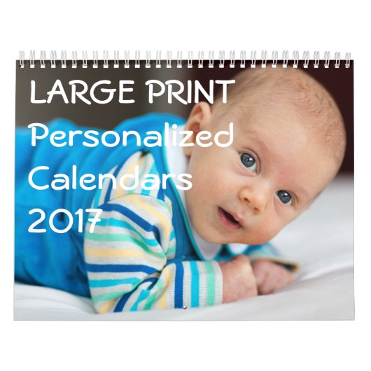 Personalisierte Kalender für Großdrucke 2017 (Titelbild)