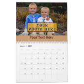 Personalisierte Kalender mit IHREM NAMEN und FOTOS (Mär 2027)