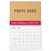 Personalisierte Kalender mit IHREM NAMEN und FOTOS (Feb 2027)