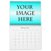 Personalisierte Kalender-Schablone Kalender (Feb 2027)