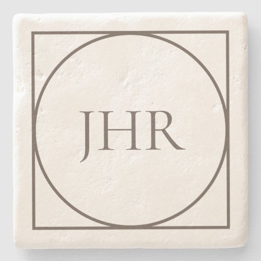 Personalisierte Kalkstein-Untersetzer Steinuntersetzer (Vorderseite)