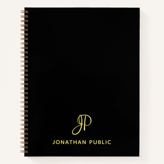 Personalisierte Kalligrafie Notizblock (Vorderseite)