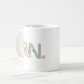 personalisierte Kalligraphie von RN Kaffeetasse (Vorderseite Links)