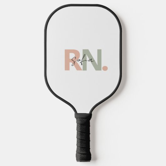 personalisierte Kalligraphie von RN Pickleball Schläger (Vorderseite)