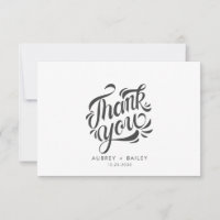 Personalisierte kalligraphische Hochzeit Danke Ver