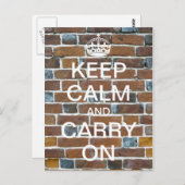 Personalisierte KALM DER HALTUNG UND BEFÖRDERUNG D Postkarte (Vorne/Hinten)