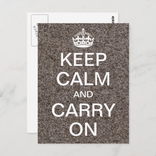 Personalisierte KALMHALTUNG UND BEFÖRDERUNG AUF - Postkarte (Vorne/Hinten)