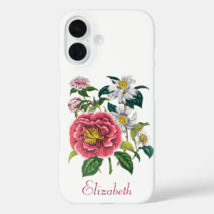 Personalisierte Kamelien iPhone 16 Hülle
