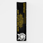 Personalisierte Kampfkunst des Weißen Tigers Banner (Vertikal)