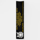 Personalisierte Kampfkunst des Weißen Tigers Banner (Vertikal)
