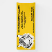 Personalisierte Kampfkunst des Weißen Tigers Banner (Vertikal)