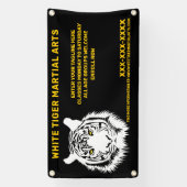 Personalisierte Kampfkunst des Weißen Tigers Banner (Vertikal)