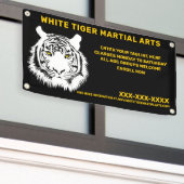 Personalisierte Kampfkunst des Weißen Tigers Banner (Äußeres Gebäude)