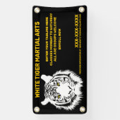 Personalisierte Kampfkunst des Weißen Tigers Banner (Vertikal)