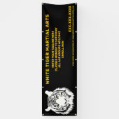 Personalisierte Kampfkunst des Weißen Tigers Banner (Vertikal)