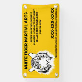 Personalisierte Kampfkunst des Weißen Tigers Banner (Vertikal)