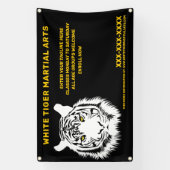 Personalisierte Kampfkunst des Weißen Tigers Banner (Vertikal)
