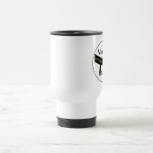 Personalisierte Kampfkunst Dritter Grad Schwarzer  Reisebecher (Mittel)