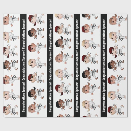 Personalisierte Kampfkunst - MultiOccasion Geschenkpapier (Flach)