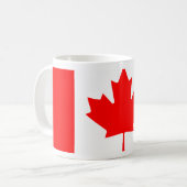 Personalisierte Kanada-Flagge | Benutzerdefinierte Kaffeetasse (Vorderseite Links)