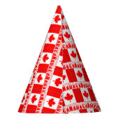 Personalisierte Kanada-Flagge Papier Partyhütchen (Rückseite)