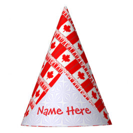 Personalisierte Kanada-Flagge Papier Partyhütchen