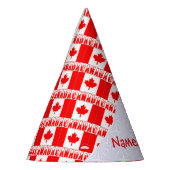 Personalisierte Kanada-Flagge Papier Partyhütchen (Links)