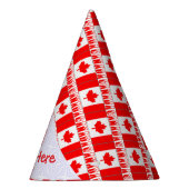Personalisierte Kanada-Flagge Papier Partyhütchen (Rechts)
