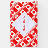 Personalisierte Kanada-Flagge-Party Banner (Vertikal)