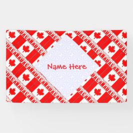 Personalisierte Kanada-Flagge-Party Banner